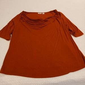 Cato XL NEW Eloquii Women's Rust Top